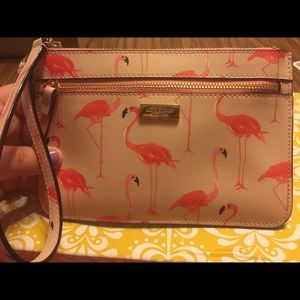 Kate Spade Flamingo Wristlet